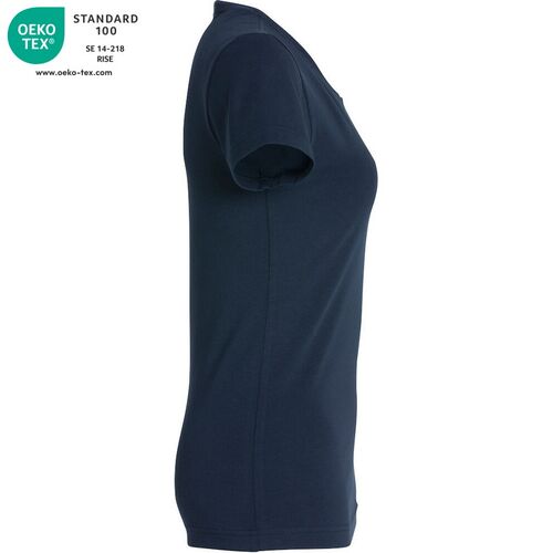 Camiseta de manga corta de señora Mod. CAROLI Azul oscuro (580) Talla M