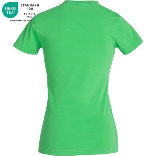 Camiseta de manga corta de señora Mod. CAROLINA Verde manzana (605) Talla M