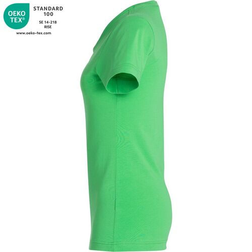 Camiseta de manga corta de señora Mod. CAROLINA Verde manzana (605) Talla M