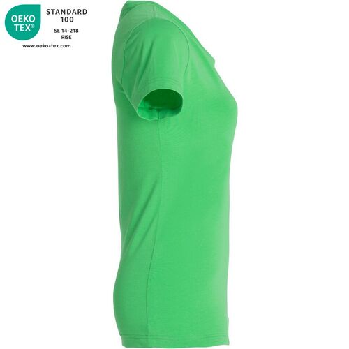 Camiseta de manga corta de señora Mod. CAROLINA Verde manzana (605) Talla M