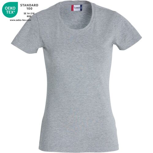 Camiseta de manga corta de señora Mod. CAROLI Gris jaspeado (95) Talla M