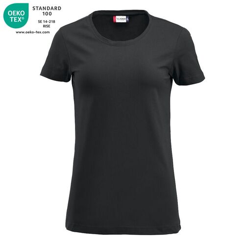 Camiseta de manga corta de señora Mod. CAROLINA Negro (99) Talla M