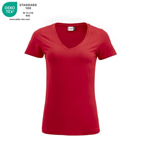 Camiseta de manga corta de señora Mod. ARDEN Rojo (35) Talla S