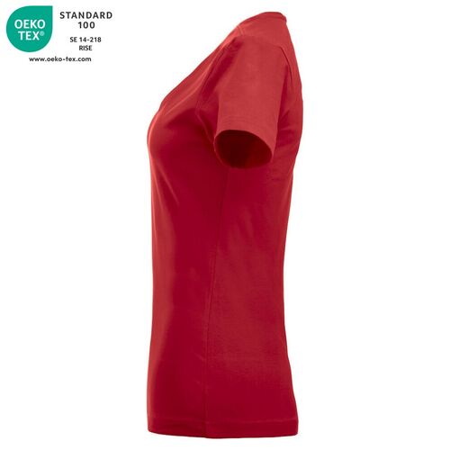 Camiseta de manga corta de señora Mod. ARDEN Rojo (35) Talla S