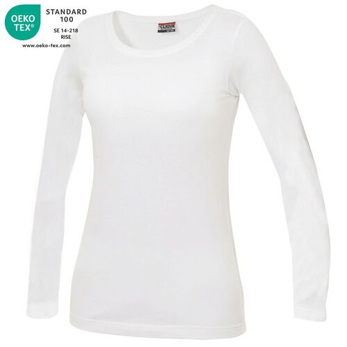 Camiseta de mujer Mod. CAROLINA LS Blanco (00) Talla M