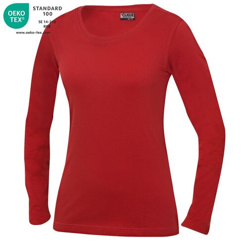 Camiseta de mujer Mod. CAROLINA LS Rojo (35) Talla M