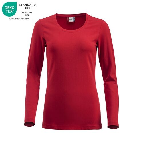 Camiseta de mujer Mod. CAROLINA LS Rojo (35) Talla M