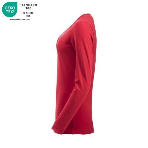 Camiseta de mujer Mod. CAROLINA LS Rojo (35) Talla M