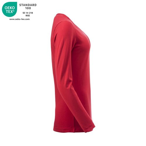 Camiseta de mujer Mod. CAROLINA LS Rojo (35) Talla M