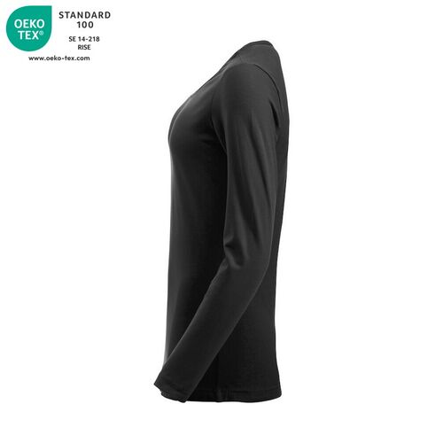 Camiseta de mujer Mod. CAROLINA LS Negro (99) Talla S