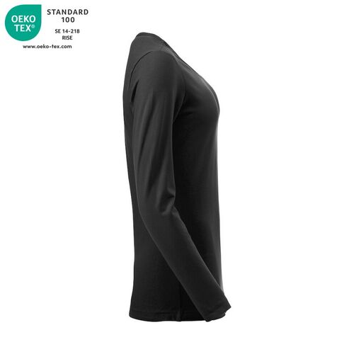 Camiseta de mujer Mod. CAROLINA LS Negro (99) Talla S