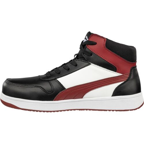 Bota de seguridad PUMA Mod. FRONTCOURT BLK/WHT/RED MID S3L ESD Talla 36