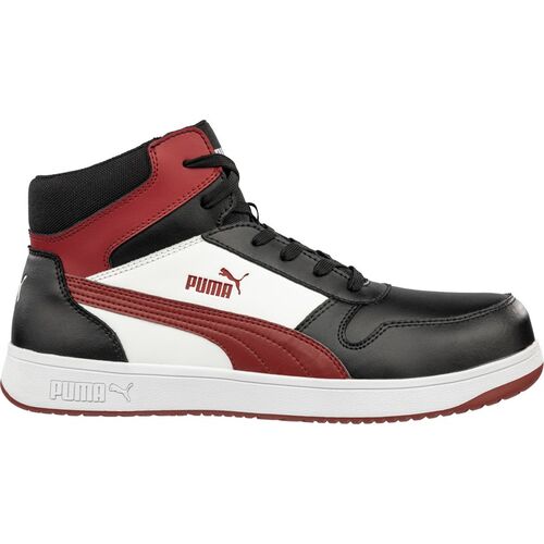 Bota de seguridad PUMA Mod. FRONTCOURT BLK/WHT/RED MID S3L ESD Talla 36