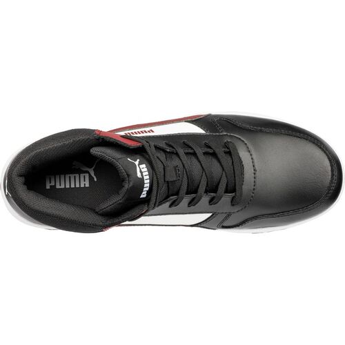 Bota de seguridad PUMA Mod. FRONTCOURT BLK/WHT/RED MID S3L ESD Talla 36