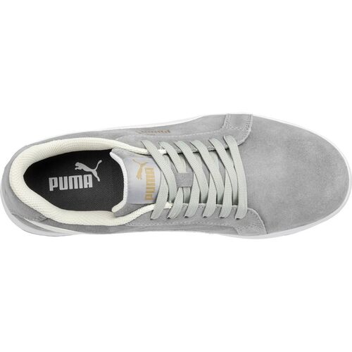 Zapato de seguridad PUMA Mod. ICONIC SUEDE GREY LOW S1P ESD Talla 36