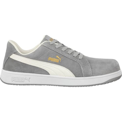 Zapato de seguridad PUMA Mod. ICONIC SUEDE GREY LOW S1P ESD Talla 36