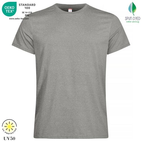 Camiseta técnica Mod. BASIC ACTIVA-T Gris jaspeado (95) Talla 3XL