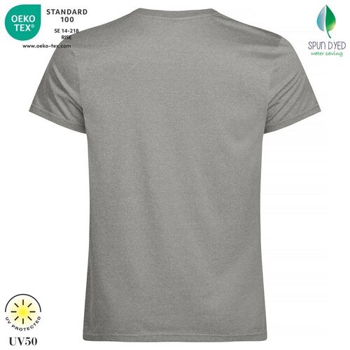 Camiseta técnica Mod. BASIC ACTIVA-T Gris jaspeado (95) Talla 3XL