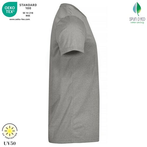 Camiseta técnica Mod. BASIC ACTIVA-T Gris jaspeado (95) Talla 3XL