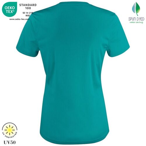 Camiseta tcnica Mod. BASIC ACTIVA-T LADIES Lagoon (599) Talla XS