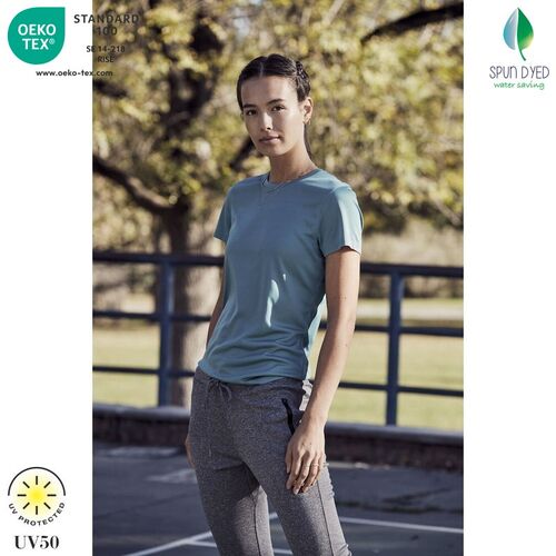 Camiseta técnica Mod. BASIC ACTIVA-T LADIES Lagoon (599) Talla XS