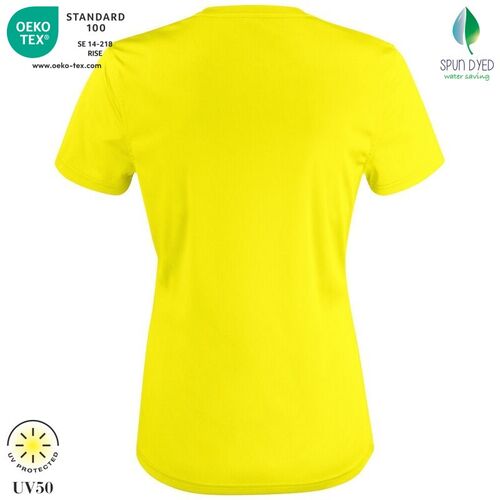 Camiseta tcnica Mod. BASIC ACTIVA-T LADIES Amarillo alta visibilidad (11) Talla XS