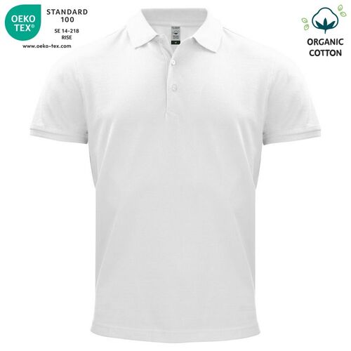 Polo de algodón orgánico Mod. CLASSIC OC POLO Blanco (00) Talla L