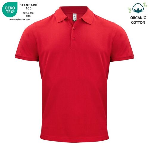 Polo de algodón orgánico Mod. CLASSIC OC POLO Rojo (35) Talla 3XL