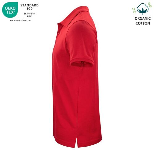 Polo de algodón orgánico Mod. CLASSIC OC POLO Rojo (35) Talla 3XL