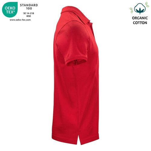 Polo de algodón orgánico Mod. CLASSIC OC POLO Rojo (35) Talla 3XL