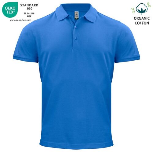 Polo de algodn orgnico Mod. CLASSIC OC POLO Azul real (55) Talla XS