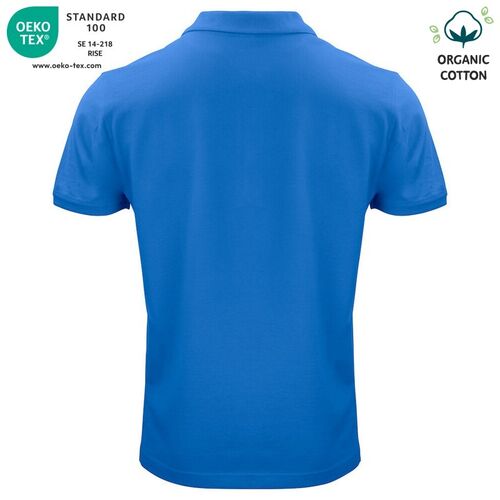 Polo de algodón orgánico Mod. CLASSIC OC POLO Azul real (55) Talla XS