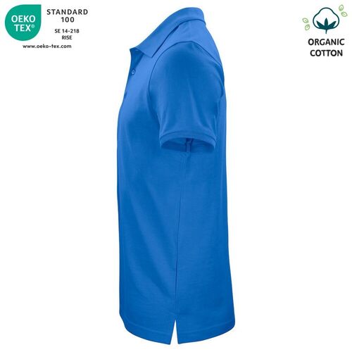 Polo de algodón orgánico Mod. CLASSIC OC POLO Azul real (55) Talla XS