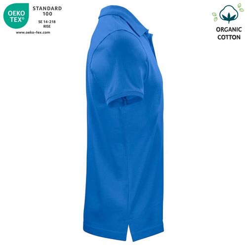 Polo de algodón orgánico Mod. CLASSIC OC POLO Azul real (55) Talla XS