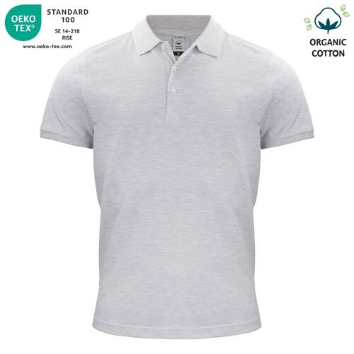 Polo de algodón orgánico Mod. CLASSIC OC POLO (925) Nature Melange Talla XS