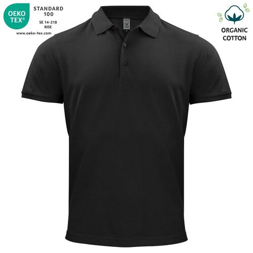 Polo de algodón orgánico Mod. CLASSIC OC POLO Negro (99) Talla S