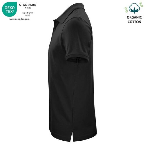 Polo de algodón orgánico Mod. CLASSIC OC POLO Negro (99) Talla S