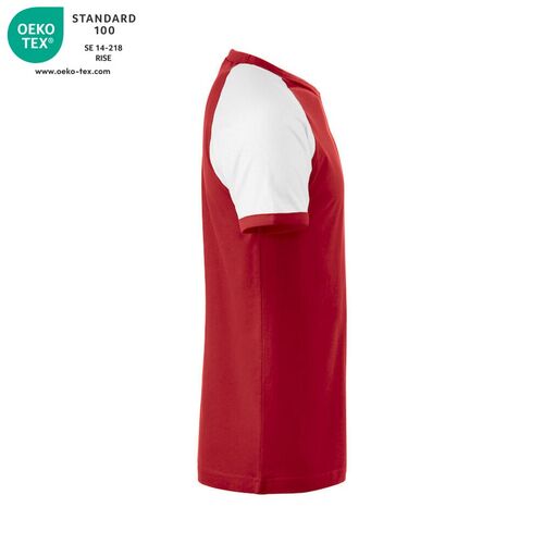 Camiseta Mod. RANGLAN-T Rojo (35) / Blanco (00) Talla M