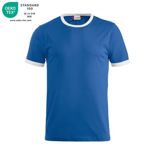 Camiseta bicolor Mod. NOME Azul real (55) Talla S