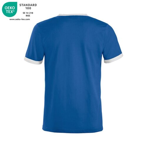 Camiseta bicolor Mod. NOME Azul real (55) Talla S