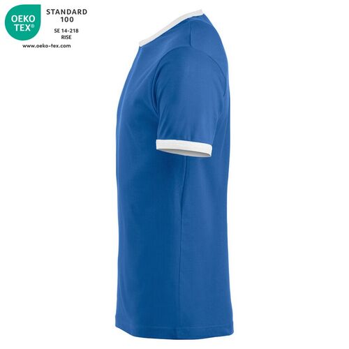 Camiseta bicolor Mod. NOME Azul real (55) Talla S