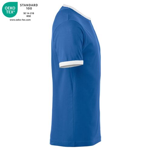 Camiseta bicolor Mod. NOME Azul real (55) Talla S
