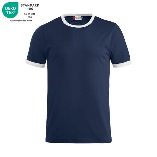 Camiseta bicolor Mod. NOME Azul marino (58) Talla L