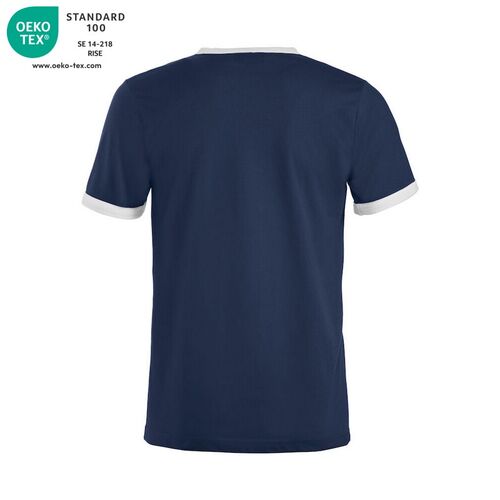 Camiseta bicolor Mod. NOME Azul marino (58) Talla L