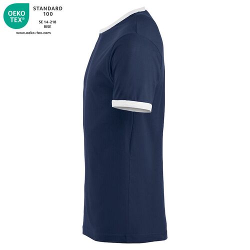 Camiseta bicolor Mod. NOME Azul marino (58) Talla L