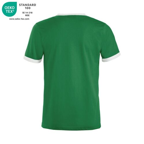 Camiseta bicolor Mod. NOME Verde bandera (62) Talla S