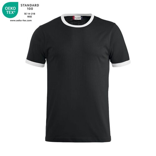Camiseta bicolor Mod. NOME Negro (99) Talla XL