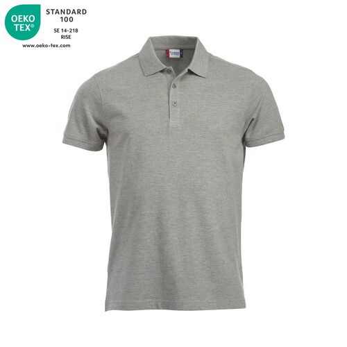 Polo manga corta Mod. CLASSIC LINCOLN Gris jaspeado (95) Talla XS
