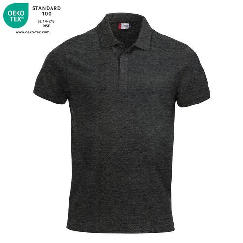 Polo manga corta Mod. CLASSIC LINCOLN Antracita jaspeado (955) Talla XS