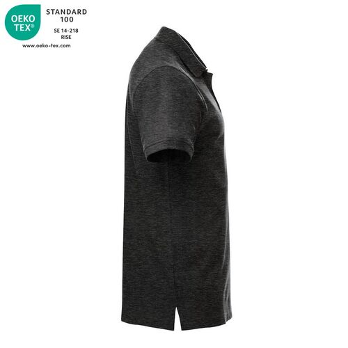 Polo manga corta Mod. CLASSIC LINCOLN Antracita jaspeado (955) Talla XS